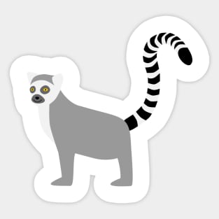 ring tailed lemur catta Katta lemur ring-tailed lemur Sticker